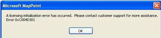 Error 0xC004D301